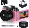 4K Digital Camera with WiFi, 16X Digital Zoom, 32GB SD Card U203