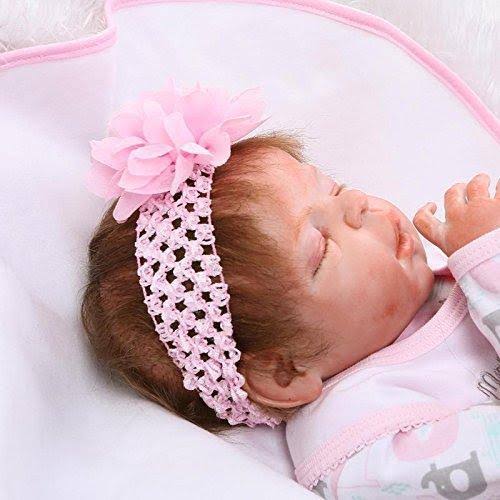 Full Body Silicone Vinyl Reborn Baby Girl Doll T742252