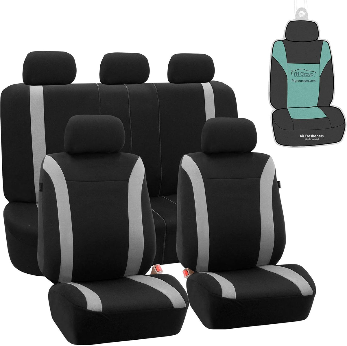 Full Set Flat Cloth Car Seat Covers with Split Bench Z342