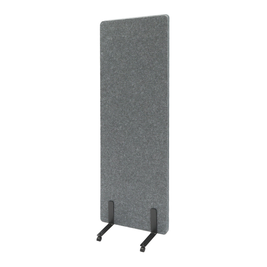 Freestanding Acoustic Room Divider Privacy Screen with Lockable Wheels H5276