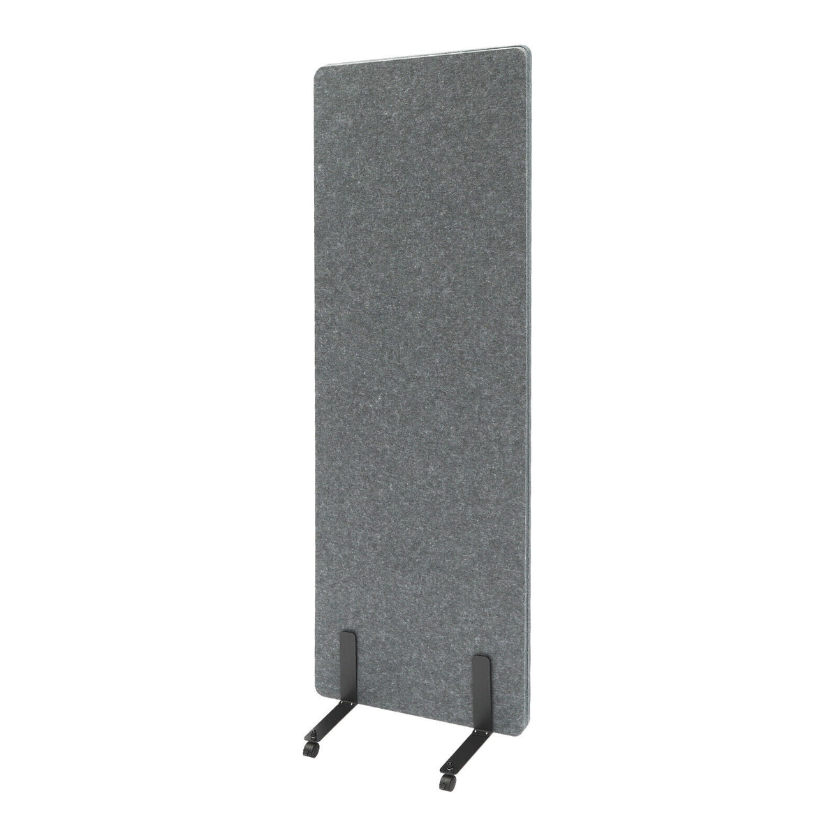 Freestanding Acoustic Room Divider Privacy Screen with Lockable Wheels H5276
