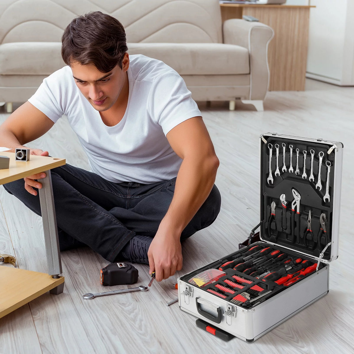799 Pcs Hand Tool Set with Trolley Case J611