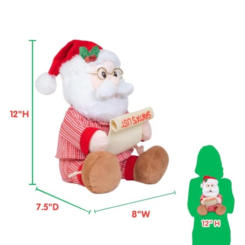Animated Singing Dancing Santa Claus Plush Toy 12 inches L1900