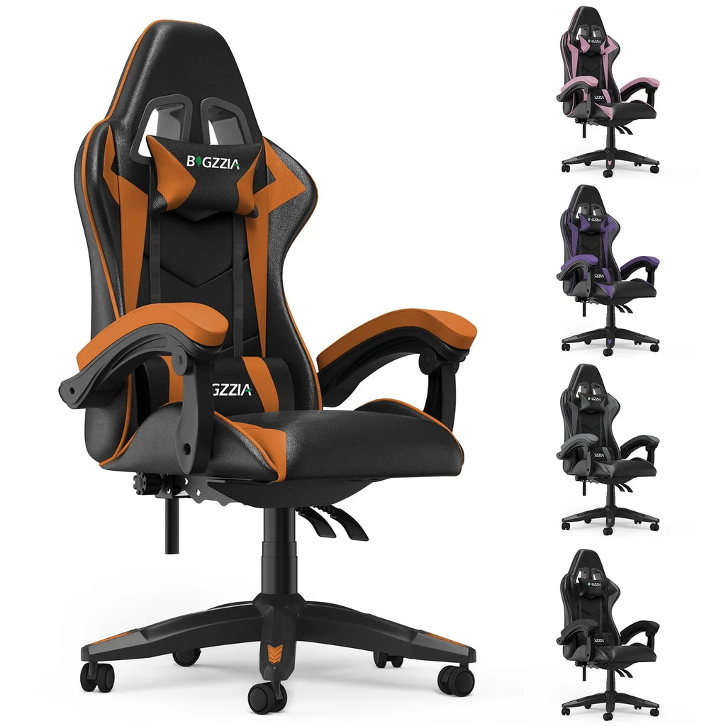 Pink Gaming Chair with Lumbar Support Height Adjustable I191264