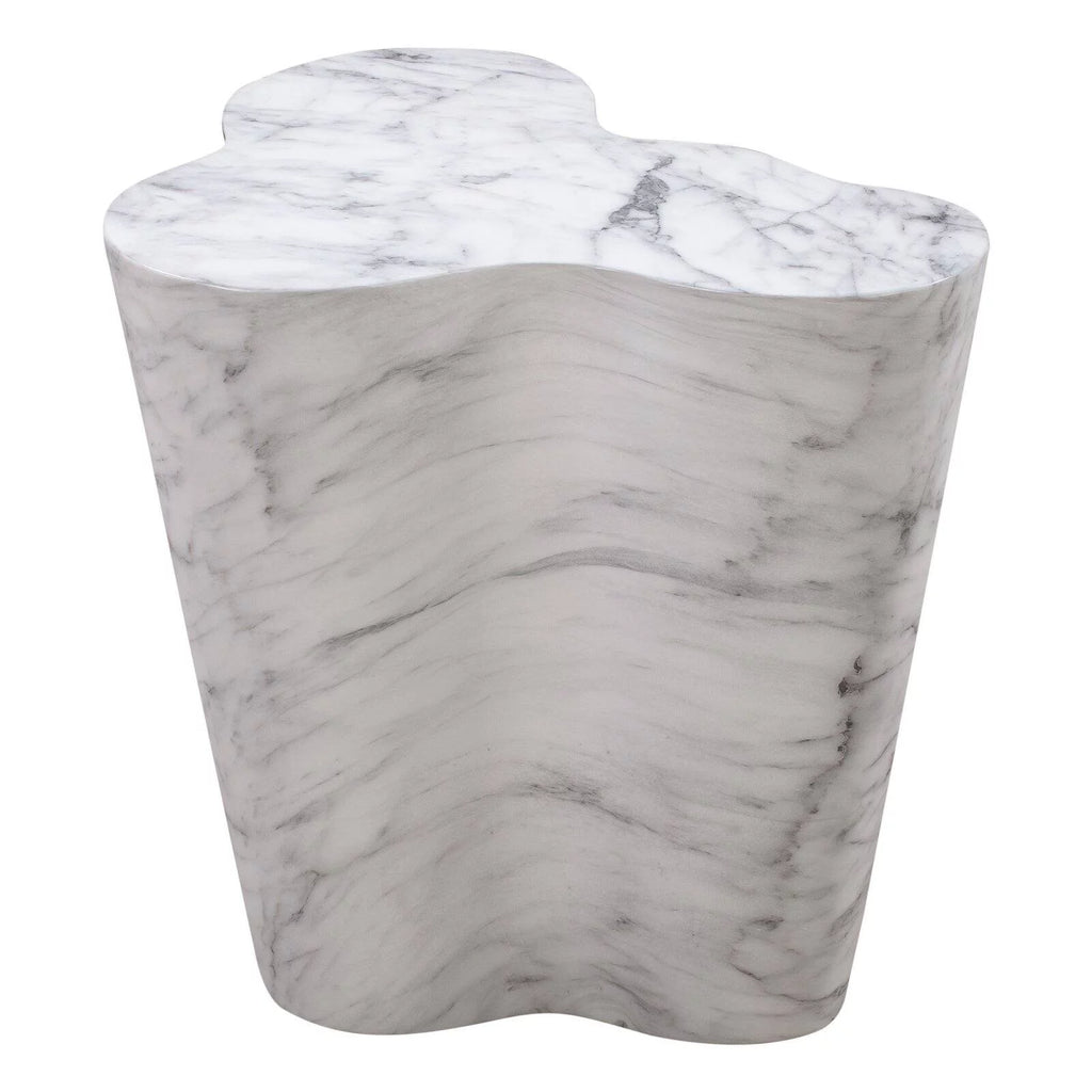 White Marble Side Table N654660