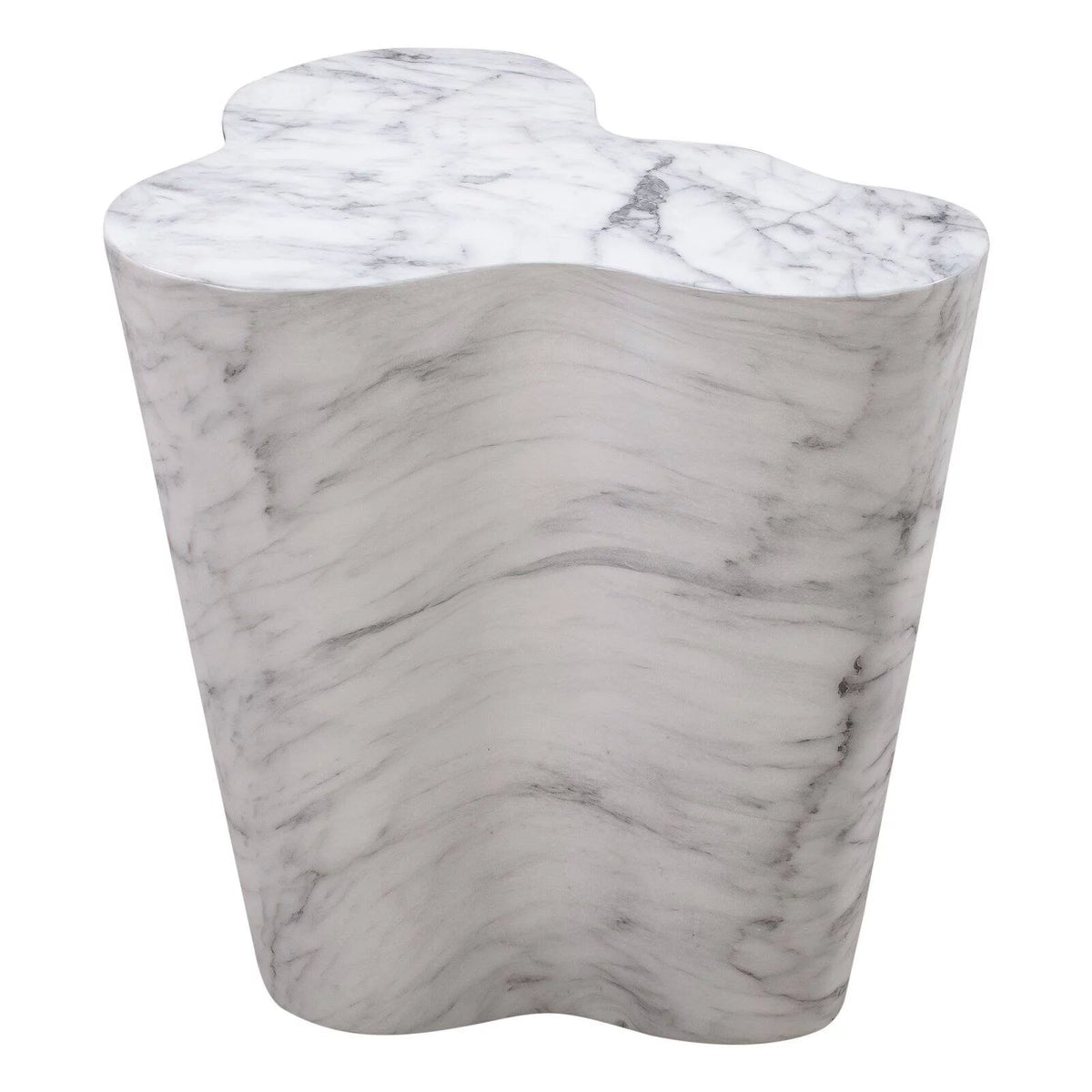 White Marble Side Table N654660