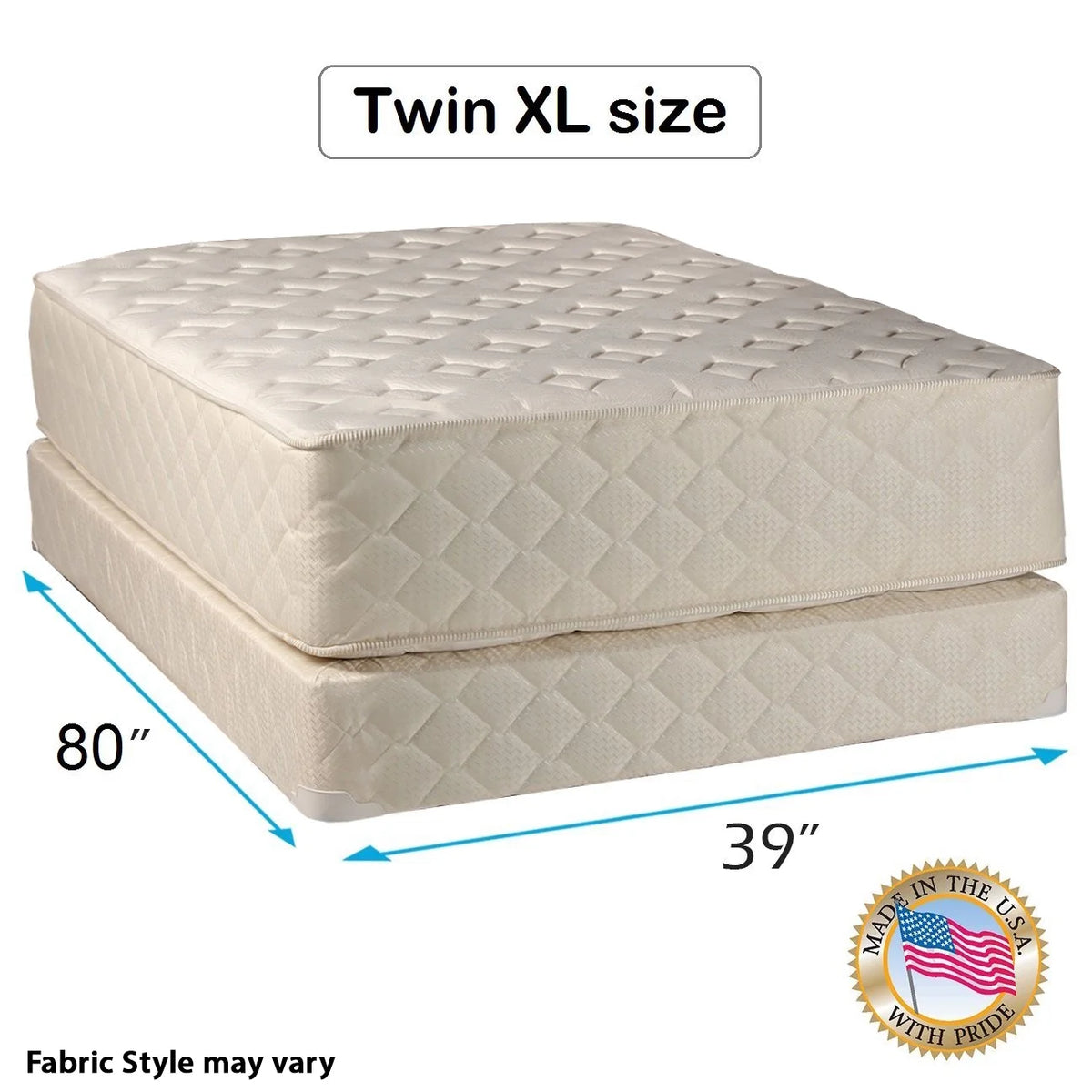 Twin XL Innerspring Mattress & Box Spring Set B1875