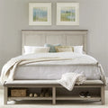 King Storage Bed in Weathered Linen N23492