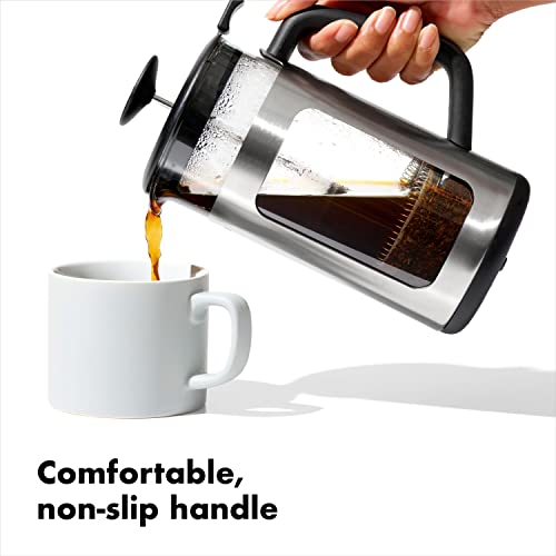 Stainless Steel French Press Coffee Maker 32oz D504