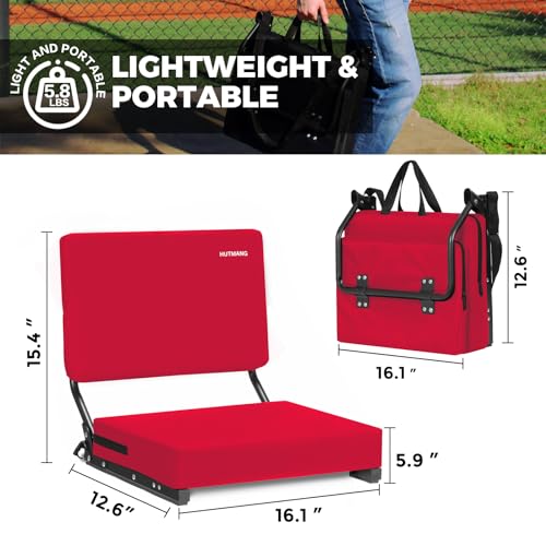 Black Portable Foldable Stadium Seat J947347