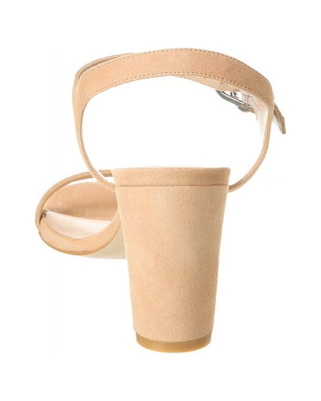 Beige Suede Block Sandal W2082