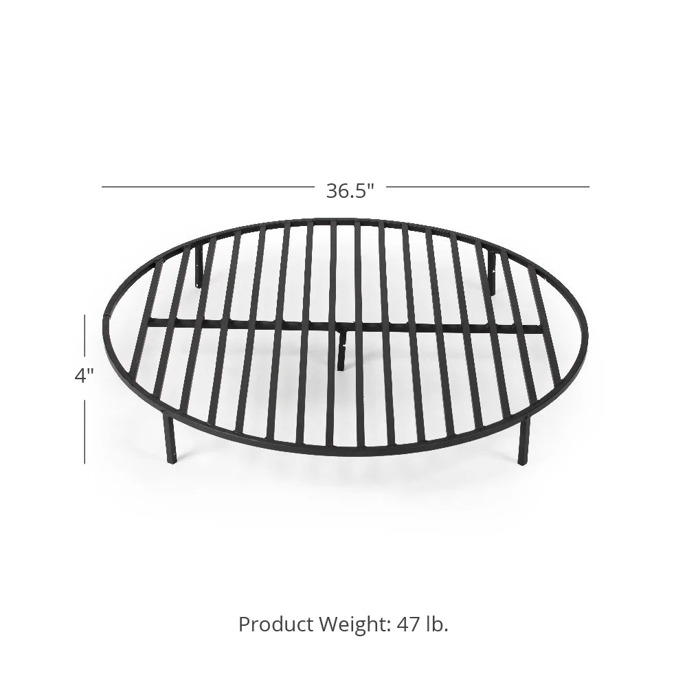 Round 36.5in Heavy Duty 1/2in Steel Fire Pit Grate I652245