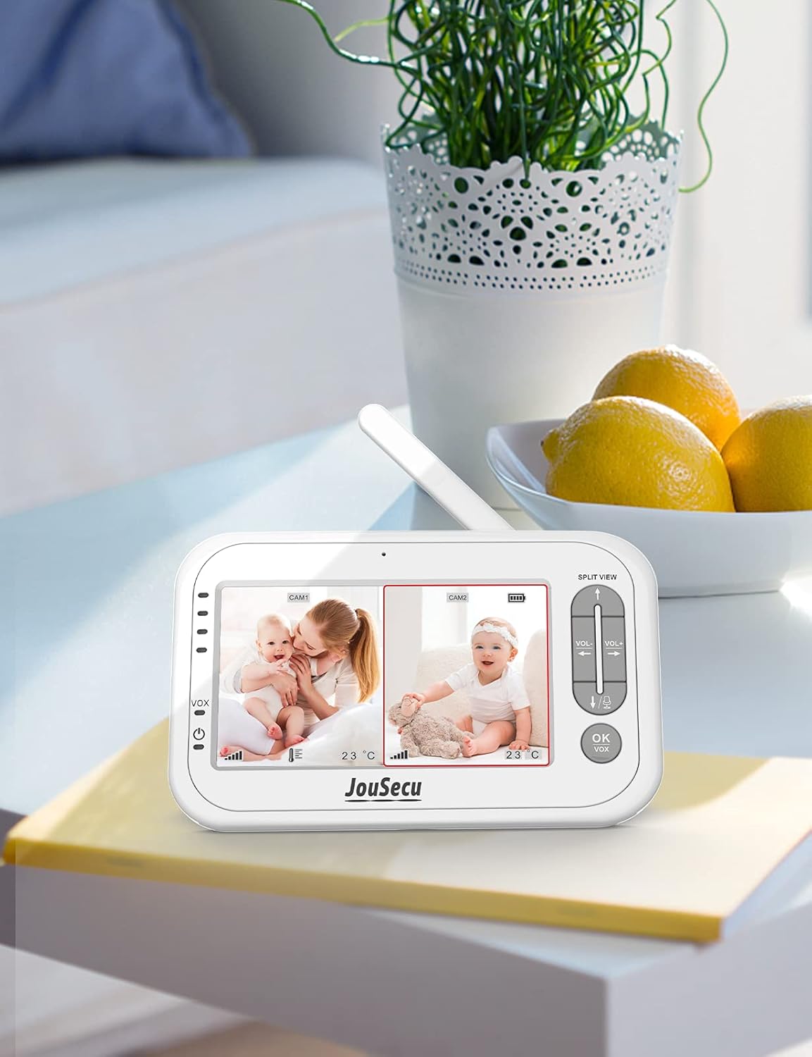 Baby Monitor with Camera and Audio 4.3 Inches LCD Split Screen P943