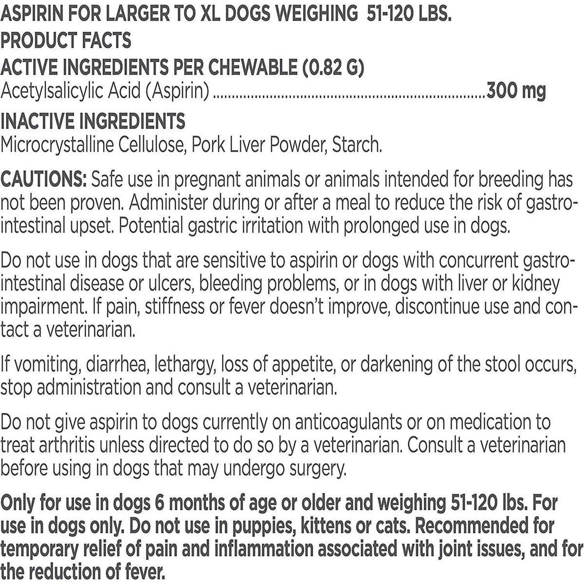 Canine Aspirin Z967