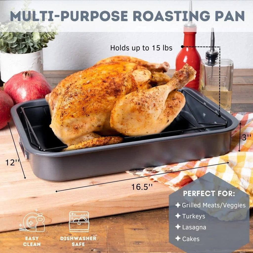16" x 12" V-Shaped Nonstick Roasting Rack B53705