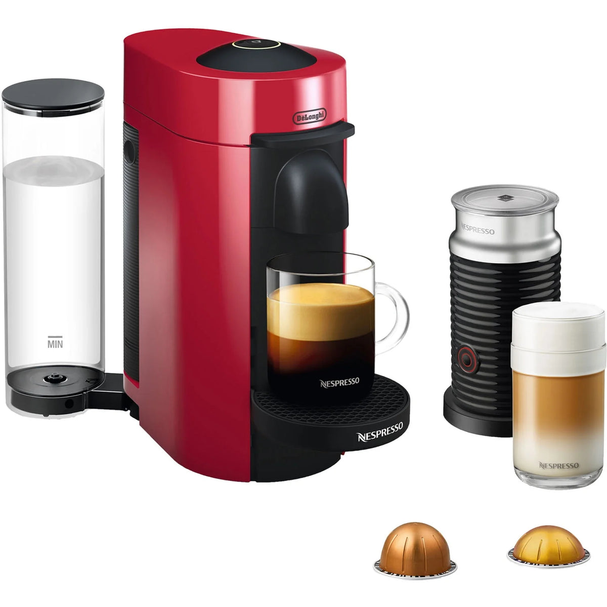 Red Coffee and Espresso Machine P245500