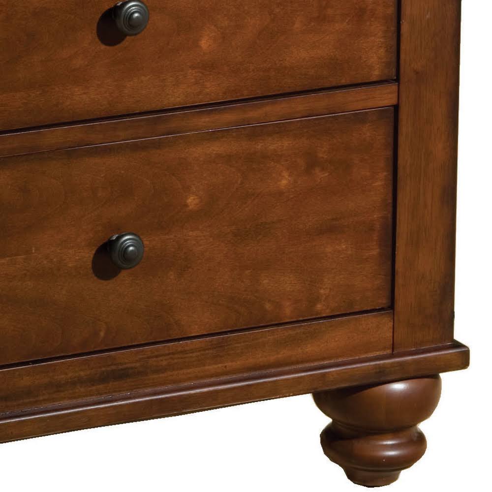 Brown Cherry Nightstand D8196