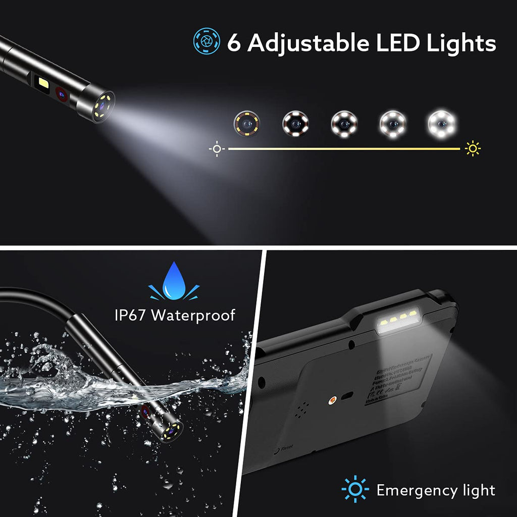 1080P Dual-Lens Borescope with 5 IPS Screen R5498