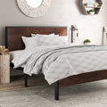 Queen Size Platform Bed Frame with Wood Headboard U631