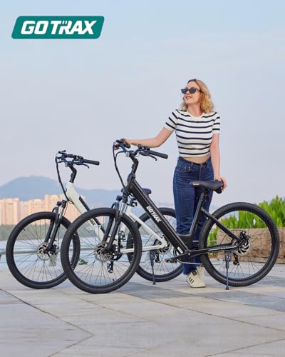 26" Electric Bike 500W 7-Speed Step-Thru Bicycle K319