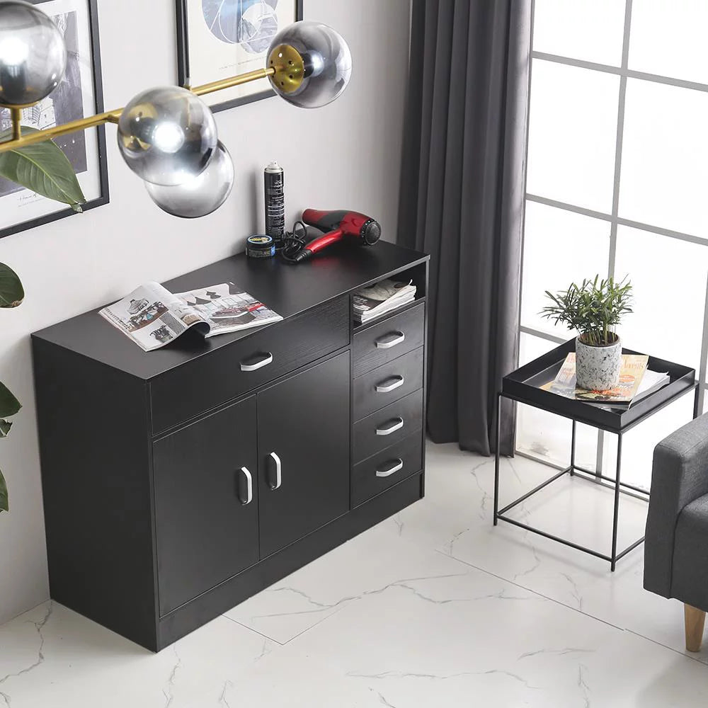 5 Drawer Black Storage Cabinet T649933