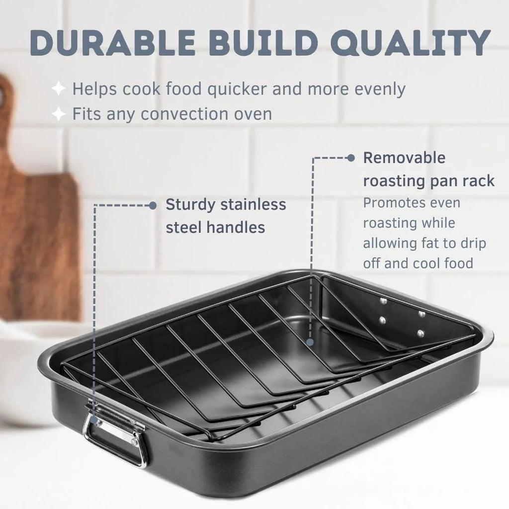 16" x 12" V-Shaped Nonstick Roasting Rack B53705