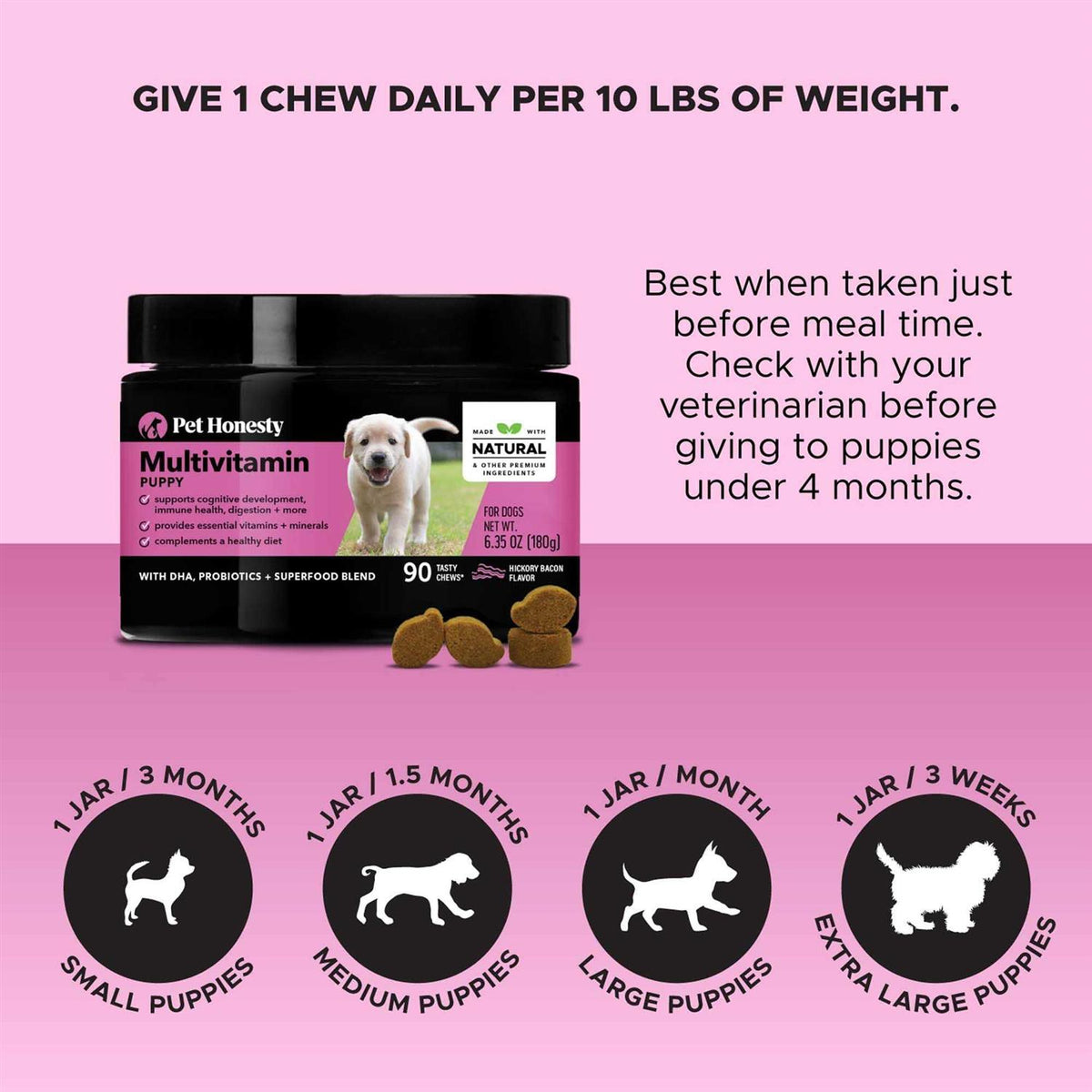 Puppy Multivitamin Glucosamine Soft Chews A404222