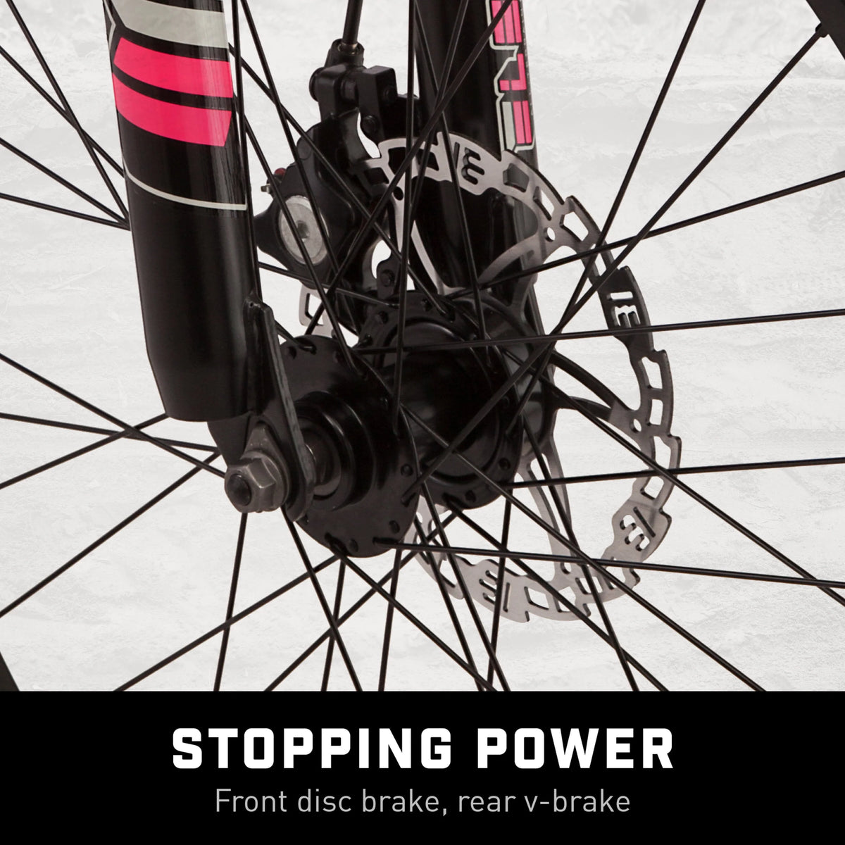 Black 24-in. 21 Speeds Mountain Bike Y6949