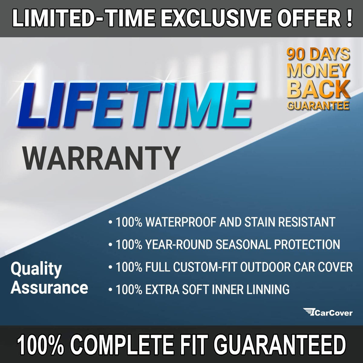 Waterproof All Weather Car Cover with Straps F166591