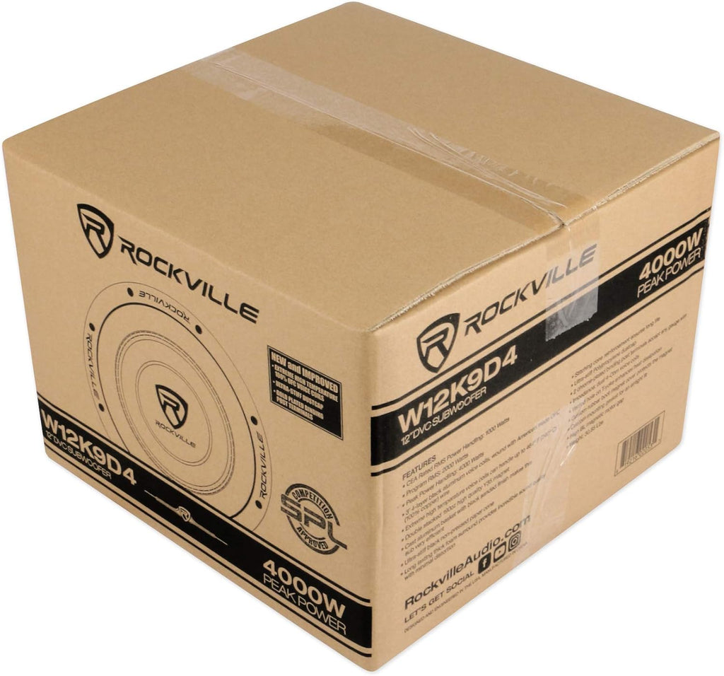 12 8000 Watt Car Subwoofers + Vented Sub Box Enclosure H6704