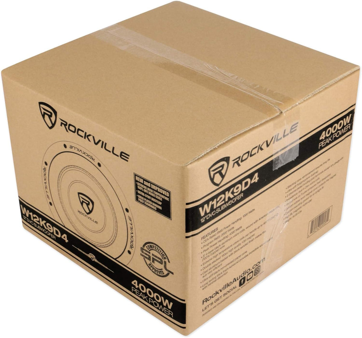 12 8000 Watt Car Subwoofers + Vented Sub Box Enclosure H6704