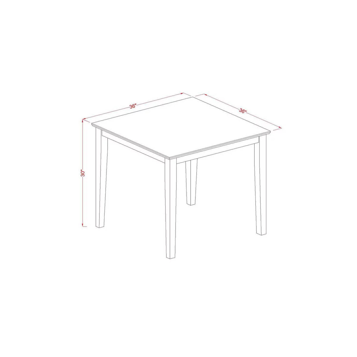 3-Piece Wooden Kitchen Dining Set M445026