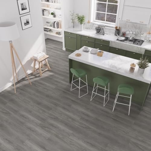 7. 5/16"x48" 5mm Thick Interlocking Click Lock Waterproof Luxury Vinyl Flooring Planks A51923