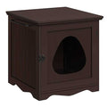 Espresso Indoor Cat Litter Box Q581044