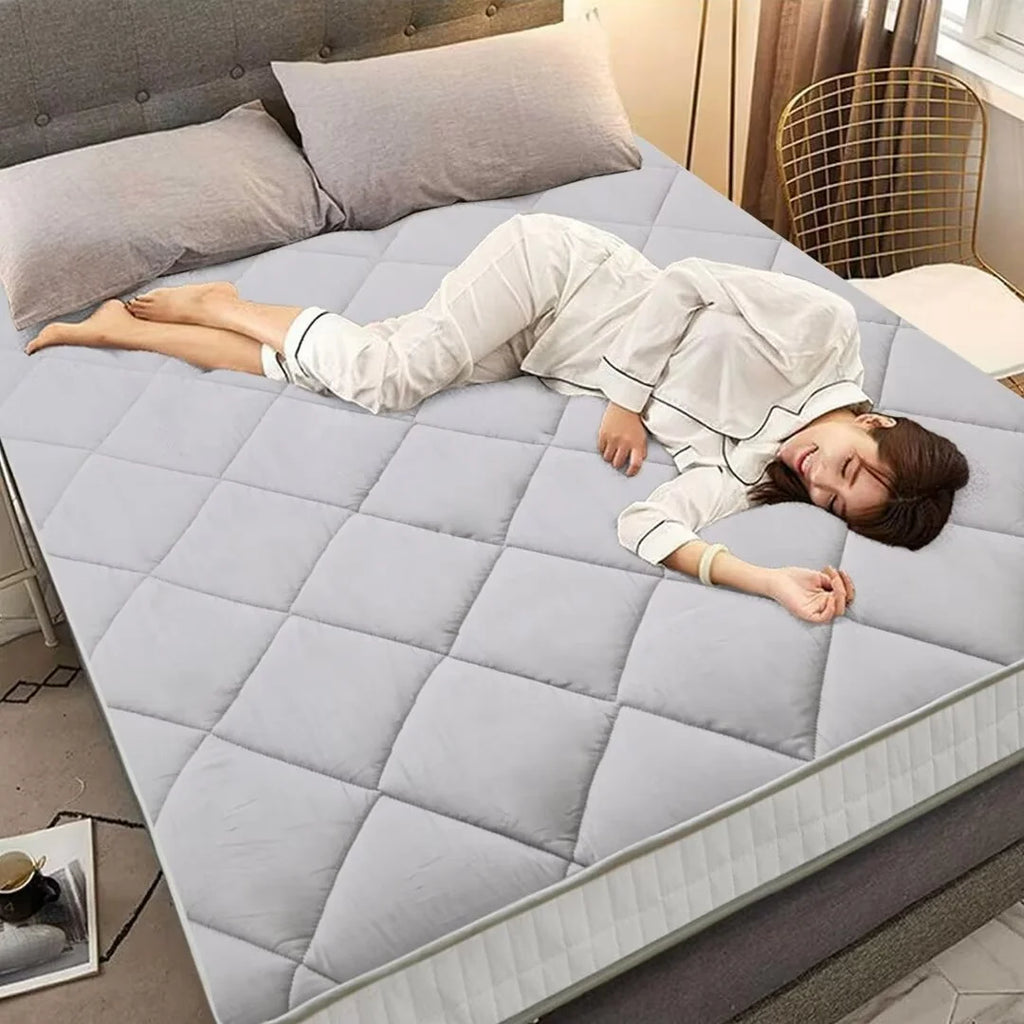 Japanese Floor Mattress Futon Mattress, Foldable Roll Up Mattress, Coffee, Full Size X548