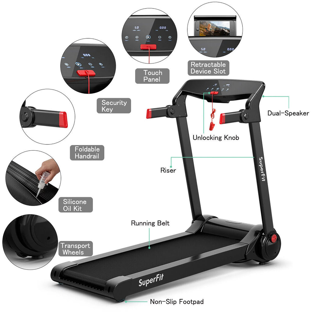 Folding Electric Treadmill Running Machine B589106