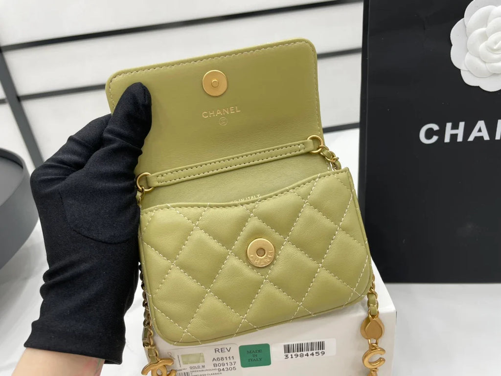 Distressed Green Women's Bags F735886