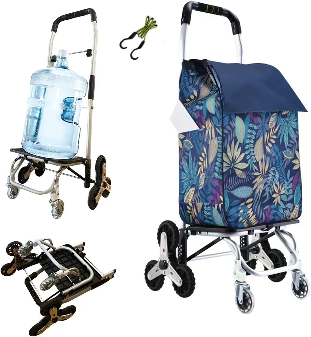 Foldable Grocery Cart with Aluminum Frame, 8 Wheel, Pack of 2 R95502