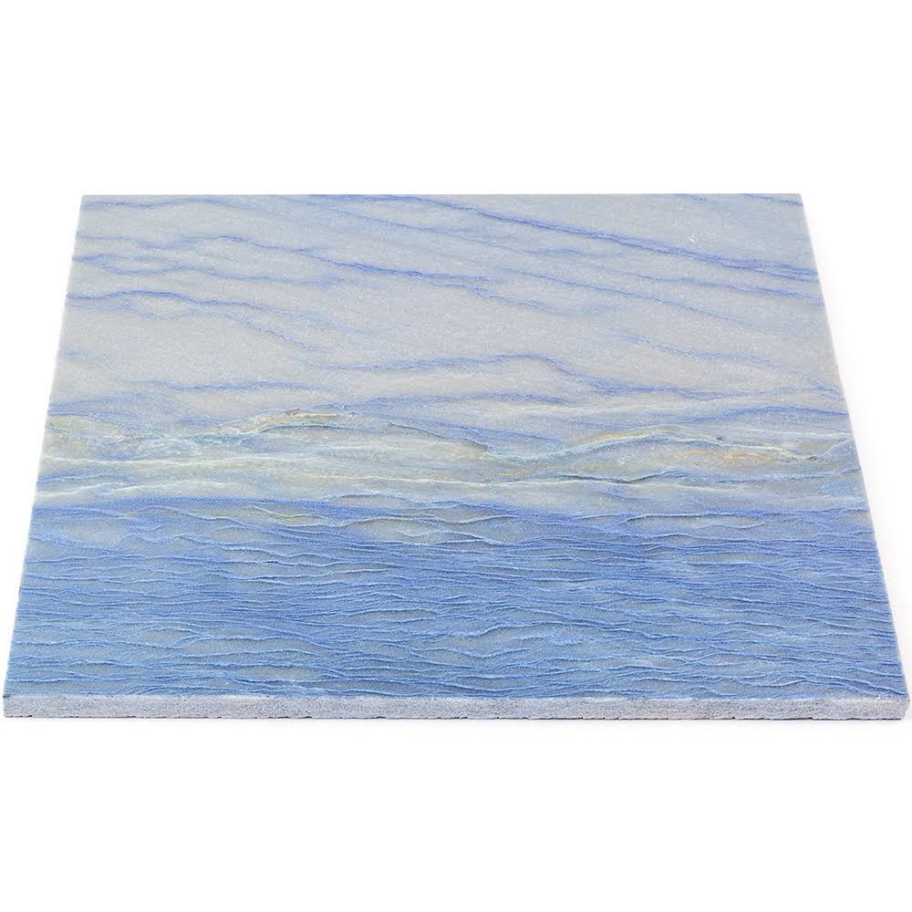 Blue 12x12 Polished Marble Mosaic Tile A16555