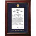 8x10 Certificate Executive Frame with Gold Medallion E4532