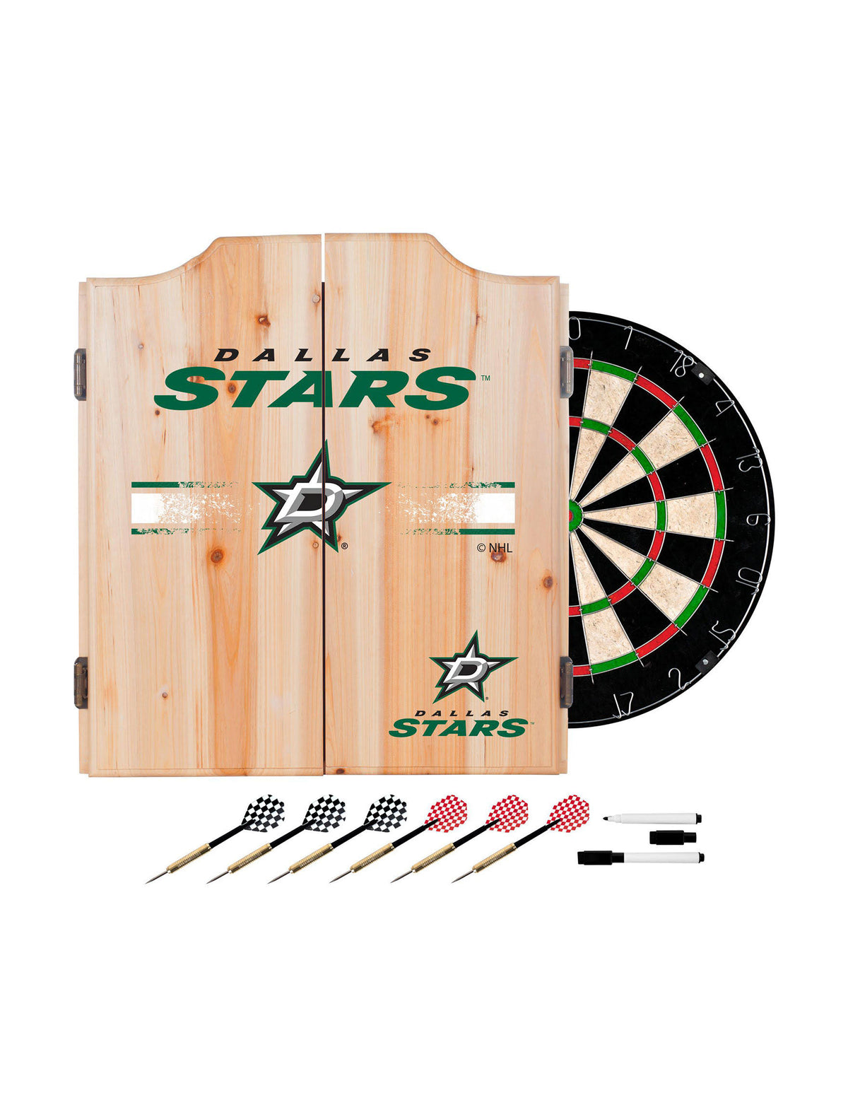Dart Cabinet Set with Darts and Board S61210