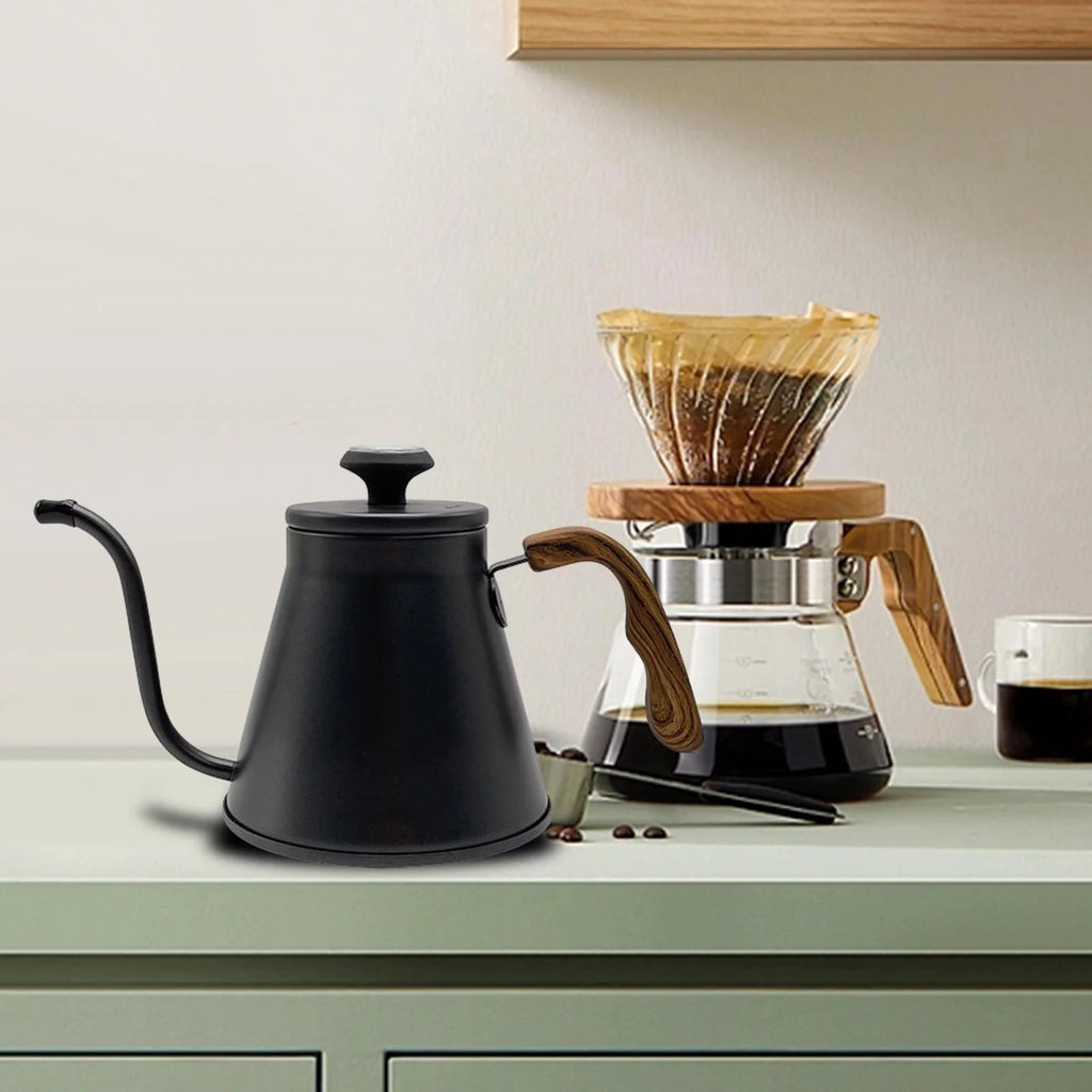 1000ml Black Gooseneck Pour over Drip Pot K369433