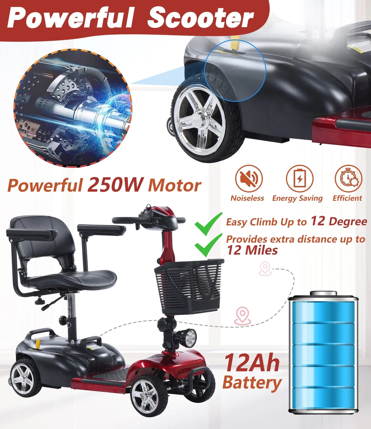4 Wheel Mobility Scooter E178