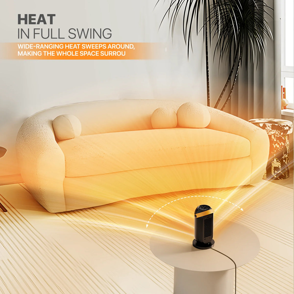 1200W PTC Portable Electric Space Heater H758261