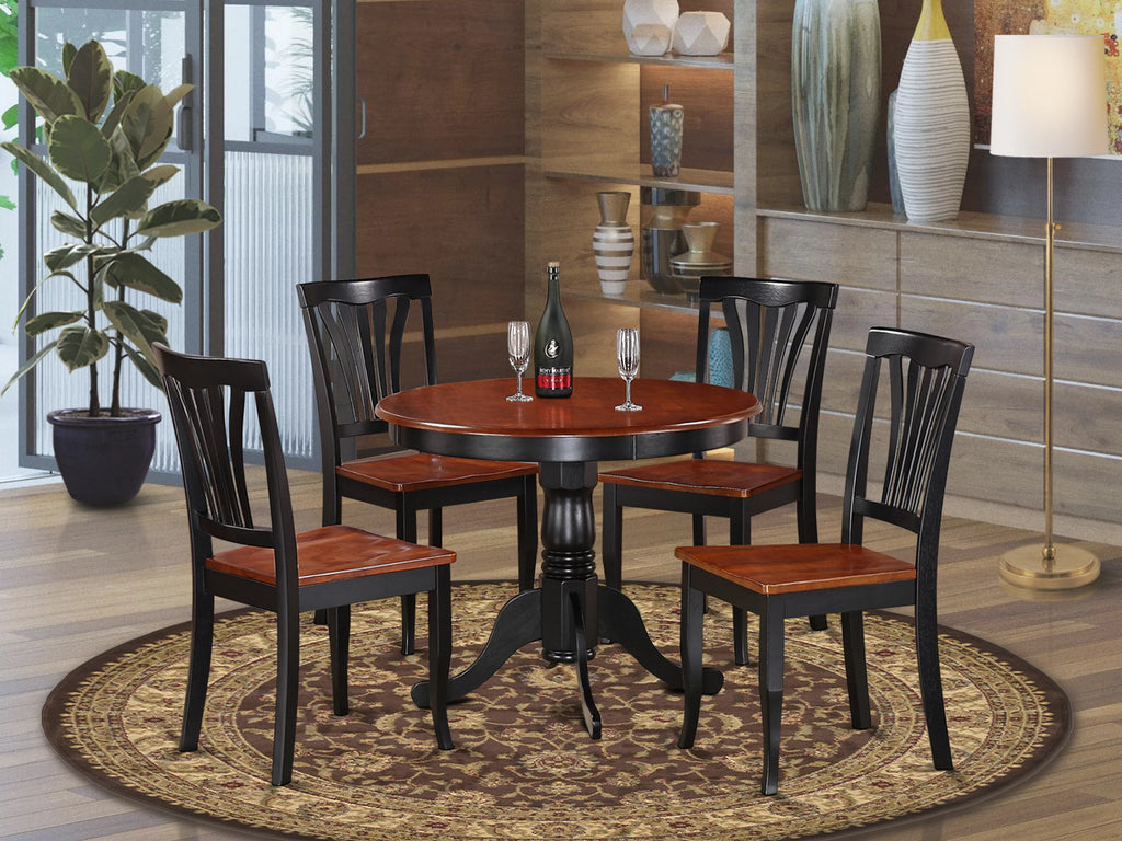 5 PC Small Kitchen Table and 4 Dining Chairs Y2551