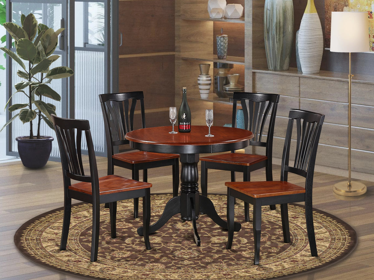 5 PC Small Kitchen Table and 4 Dining Chairs Y2551