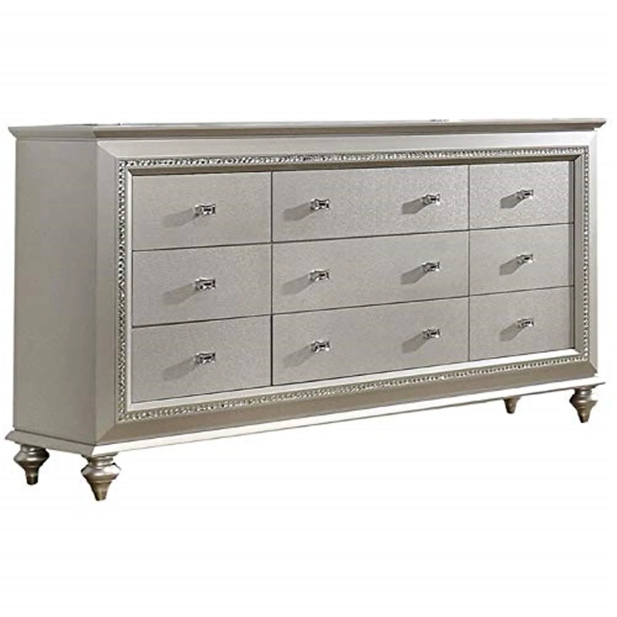 Champagne 9 Storage Drawer Dresser V342508