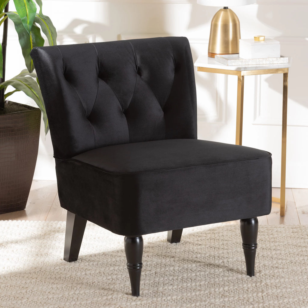 Black Slipper Chair F8530