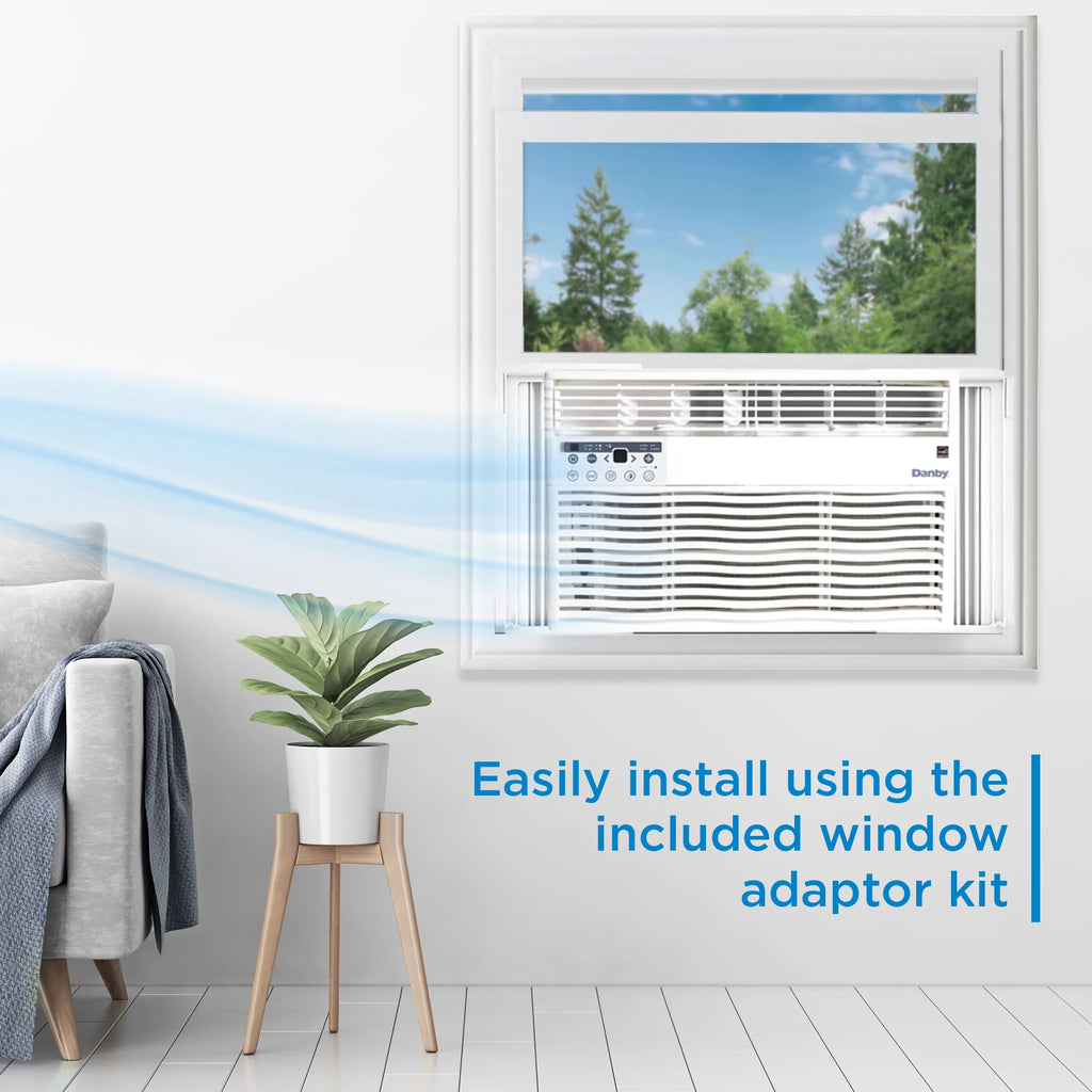 8000 BTU White Window AC C2979