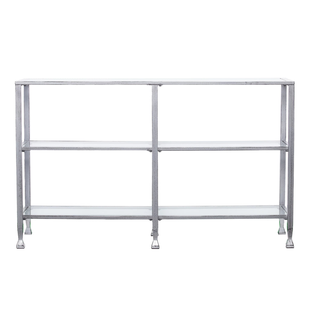 Metal Glass 3-Tier Console Table M224